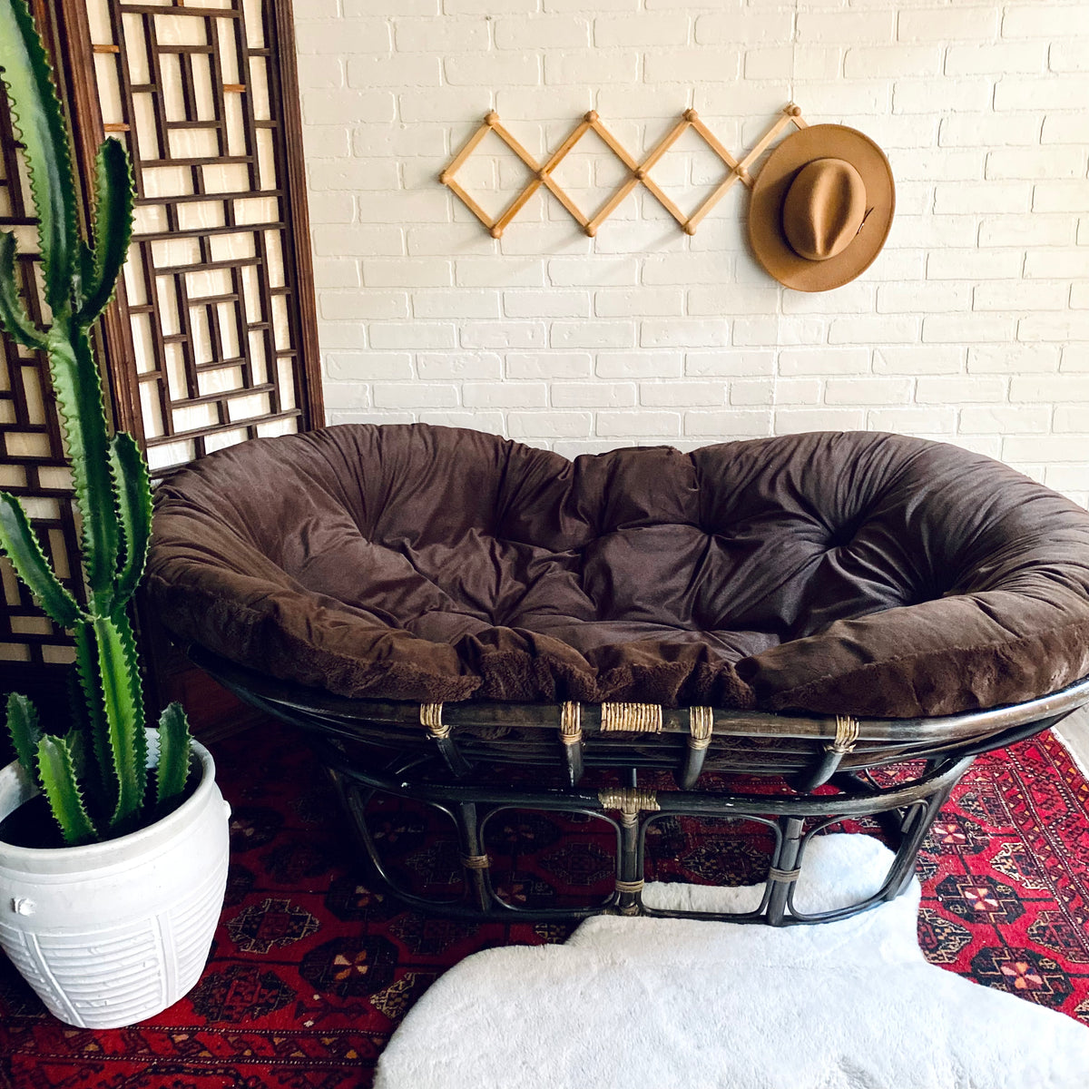 Pier one double discount papasan