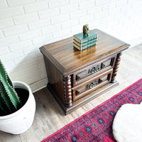 Mediterranean Style Vintage Nightstand