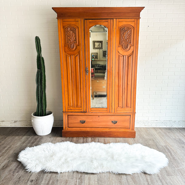 Antiqued Mirrored Wardrobe