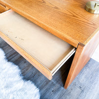 Vintage Solid Oak Desk