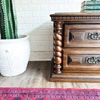 Mediterranean Style Vintage Nightstand