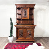 Victorian European Hand-Carved Hutch