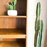 Pair of Large Real Wood Vintage Bookcases - Adjustable Shelving 84x42x12