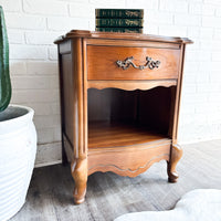 Vintage French Provincial Side Table with Drawer