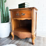 Vintage French Provincial Side Table with Drawer