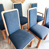 6 Highback Vintage Dining Chairs