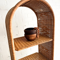 Vintage Thin Wicker Shelf