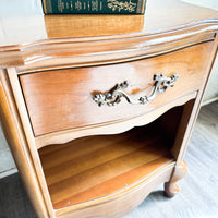 Vintage French Provincial Side Table with Drawer