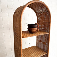 Vintage Thin Wicker Shelf