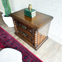 Mediterranean Style Vintage Nightstand