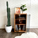 Oak Record Cabinet