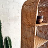 Vintage Thin Wicker Shelf