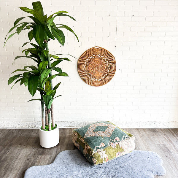 Apartment F Vintage Green Moroccan Pouf