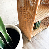 Vintage Thin Wicker Shelf