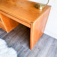 Vintage Solid Oak Desk