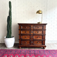 Vintage Burl Wood Dresser Drawer or Entry Table