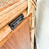 Vintage Pier One Bamboo Cabinet