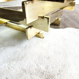 Stacked Gold Brass & Glass Hollywood Regency Coffee Table