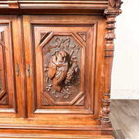 Victorian European Hand-Carved Hutch