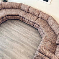 Post Mod Circular Cheetah Print Couch
