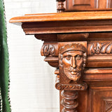 Victorian European Hand-Carved Hutch