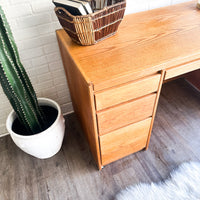 Vintage Solid Oak Desk