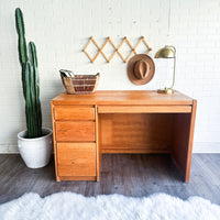 Vintage Solid Oak Desk