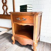 Vintage French Provincial Side Table with Drawer