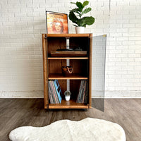 Oak Record Cabinet