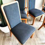 6 Highback Vintage Dining Chairs