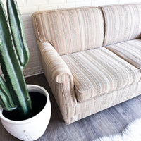 RARE Foldout Twin Striped Vintage Couch