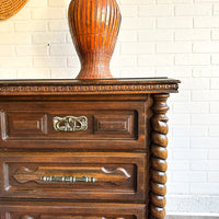 Vintage Spanish Mediterranean 9-Drawer Dresser