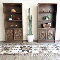 Pair of Med Style Vintage Bookcases
