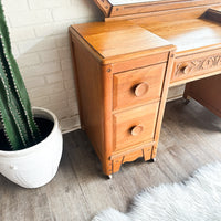 Vintage Solid Wood Vanity