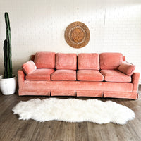 Pink Velvet Vintage Couch