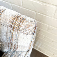 MCM Plaid Neutral Couch