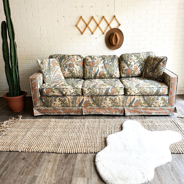 MCM Floral Sleeper Sofa