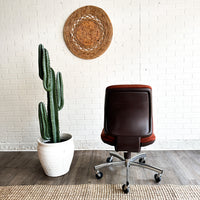 Mid Century Chromecraft Style Rolling Office Chair