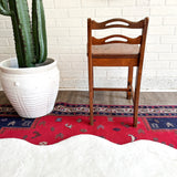 Vintage Wood Vanity Chair