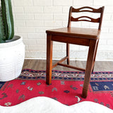 Vintage Wood Vanity Chair