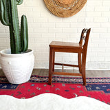 Vintage Wood Vanity Chair