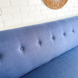 Mid Century Style Blue Couch