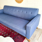 Mid Century Style Blue Couch