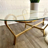 Brass & Glass Coffee Table