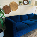 Cobalt Blue Foldout Couch