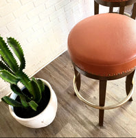 Pair of Burnt Orange Barstools