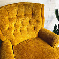 Mustard Yellow Upcycled MCM Chair