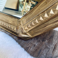 Gold with Patina Vintage Mirror