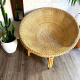 Bamboo & Wicker Papasan Chair