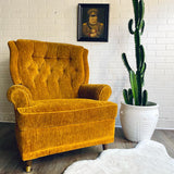 Mustard Yellow Upcycled MCM Chair